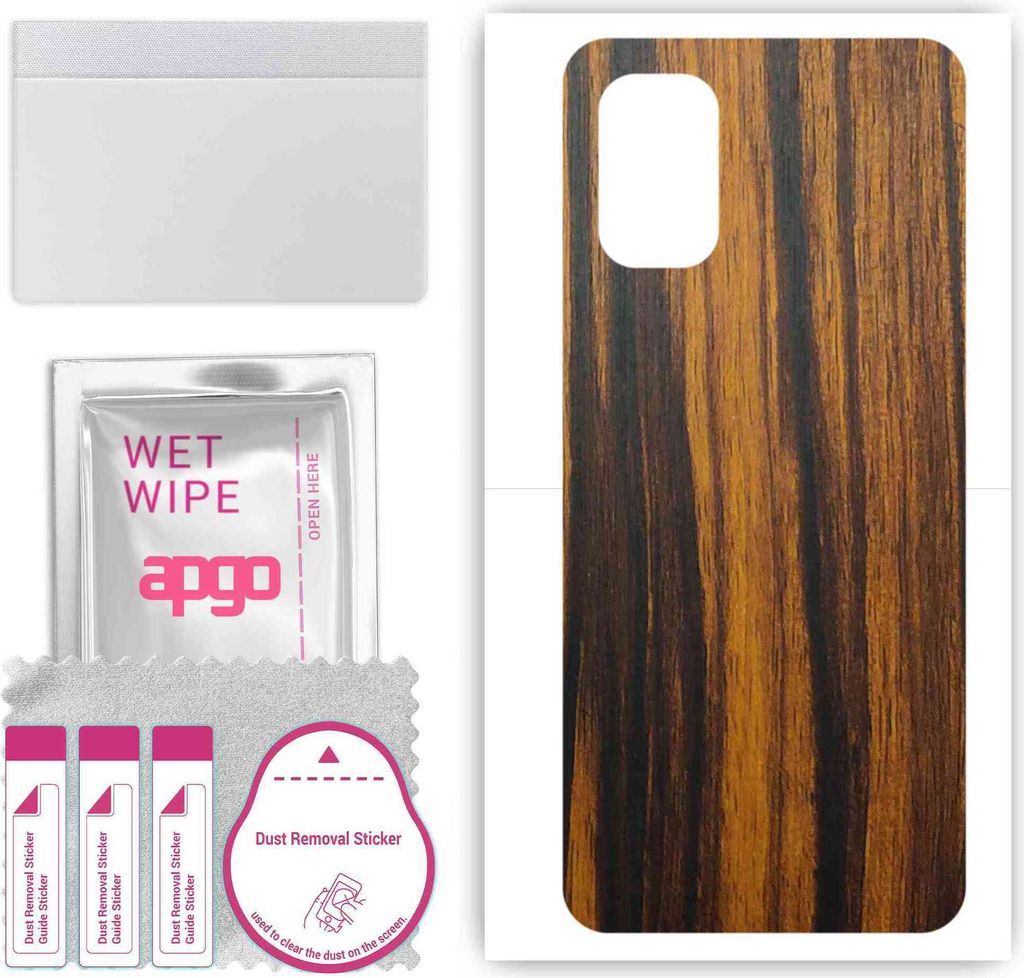 apgo Rückseite Schutzfolie, Skin, kompatibel mit Nokia G11 Plus, Hinten Displayschutzfolie aus Vinylfolie, kratzfest, einfache Montage - Tigerwood