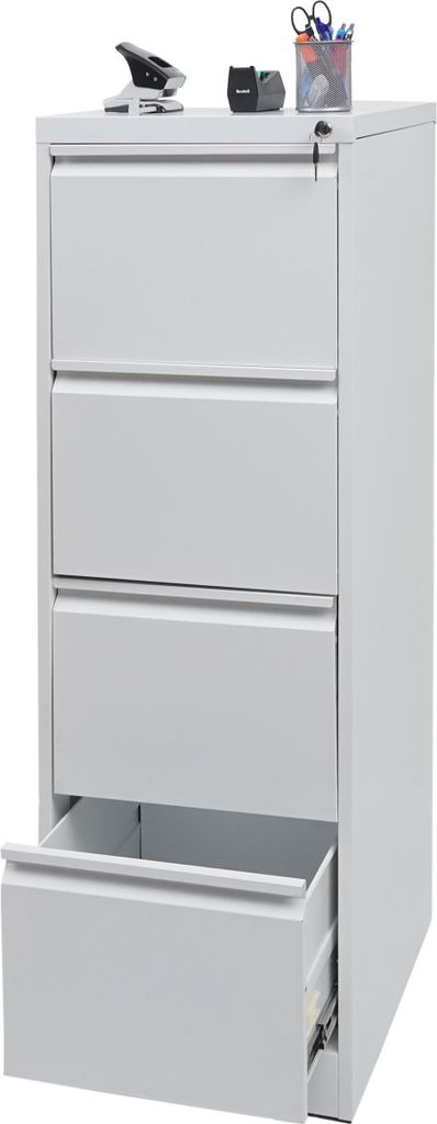 Hängeregisterschrank HWC-H16, Aktenschrank Büroschrank Stahlschrank, Format Legal + A4 abschließbar 134x46x62cm weiß