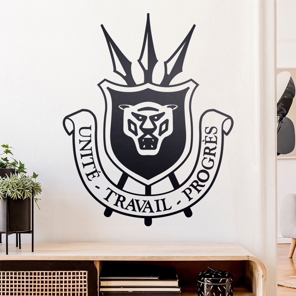 Burundi Wappen Wandtattoo Wandaufkleber Wall Sticker - Dekoration, Küche, Wohnzimmer, Schlafzimmer, Badezimmer