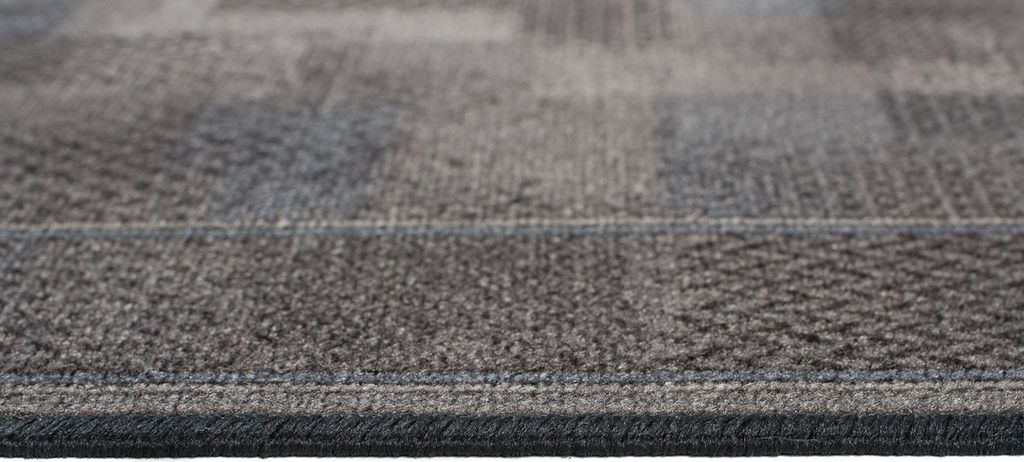 Tapiso Läufer Anti Rutsch Modern Schwarz Grau Wohnzimmer Produktbild 