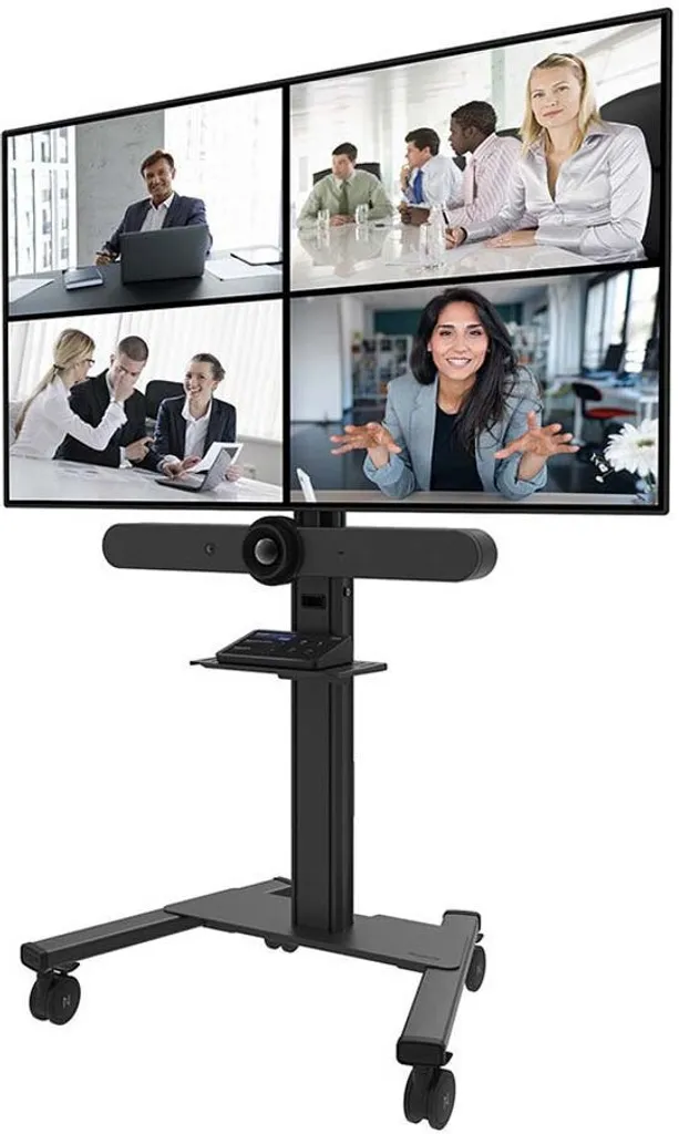 Support Multimédia Robuste Max 9kg Noir pour Videobar et Accessoires - 5
