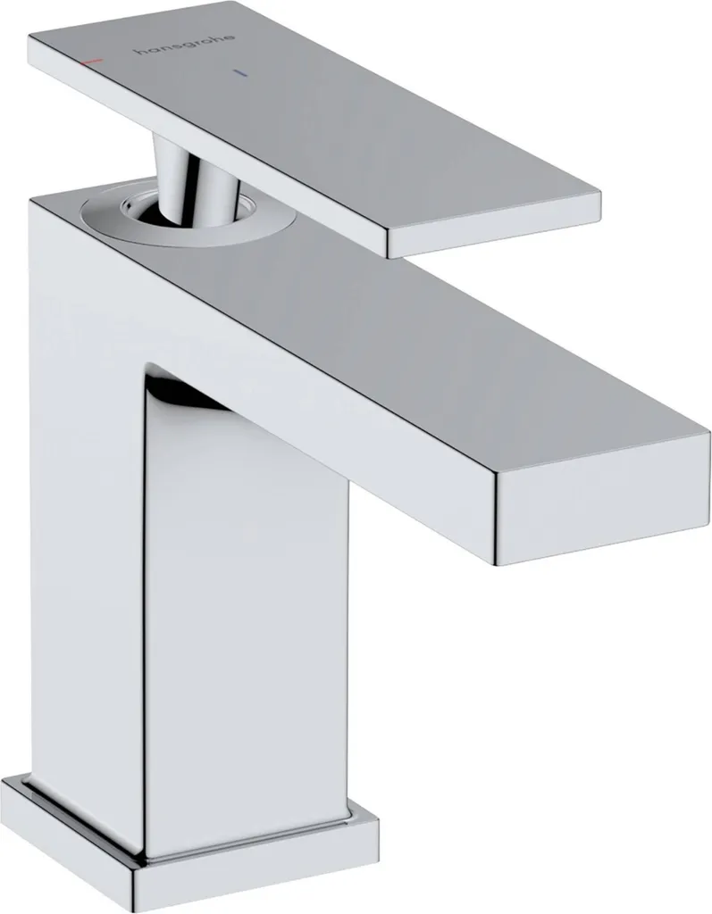 hansgrohe Tecturis E Mitigeur monocommandé pour lavabo 80, saillie 122mm, sans garniture de vidage, CoolStart, EcoSmart+, 73001000, 73001000