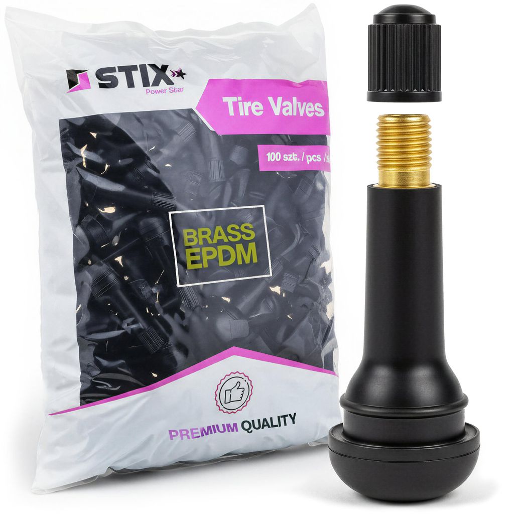 100x TR414 Gummiventile, Snap-In, Ventile für Schlauchlose Produktbild 