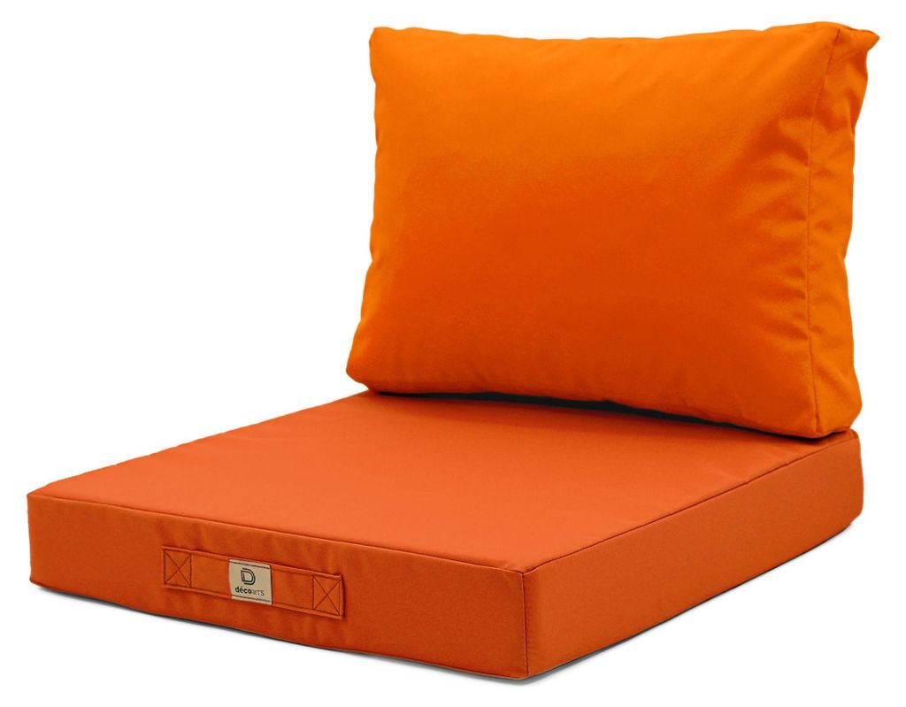 Coussins pour salon de jardin déhoussable 60x70cm Orange Image du produit 