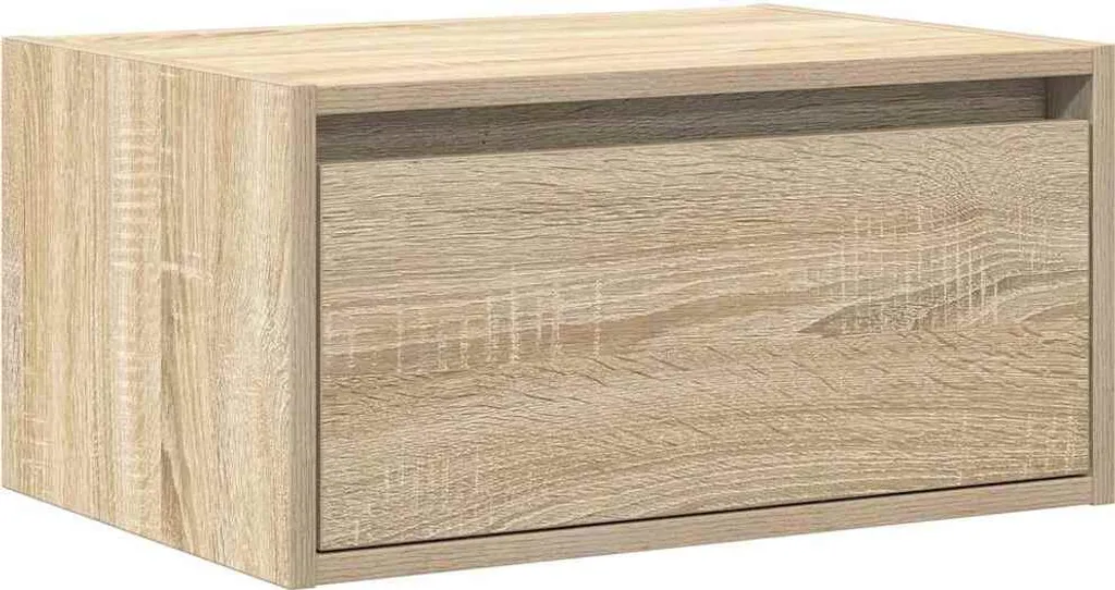Table de chevet murale avec LED - Solution de rangement pour petit lit