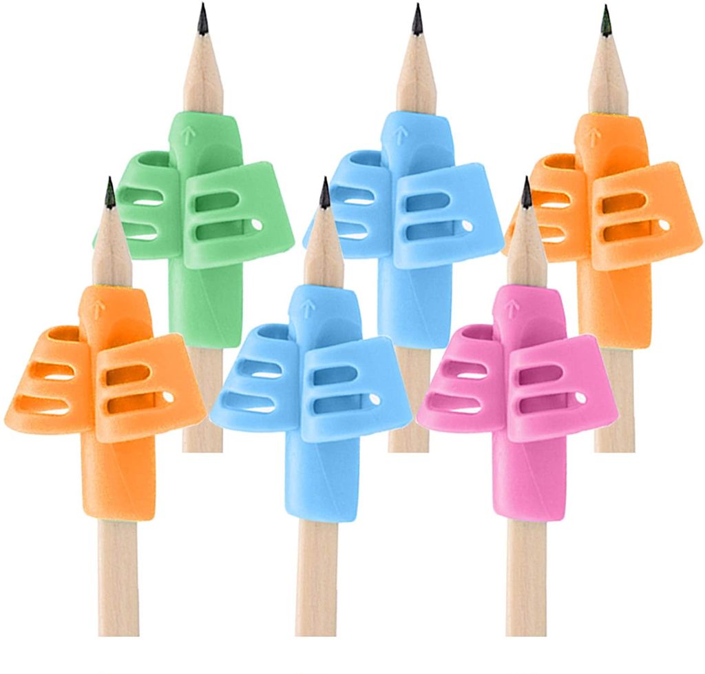 4x Kinder Bleistift Halter Stift Schreibhilfe Grip Haltung Korrektur Werkzeug
