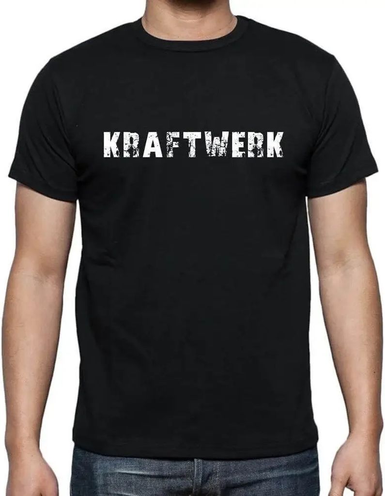 Herren Grafik T-Shirt Kraftwerk Öko-Verantwortlich Vintage Jahrgang Kurzarm Lustige Druck Geburtstag Geschenk Mann
