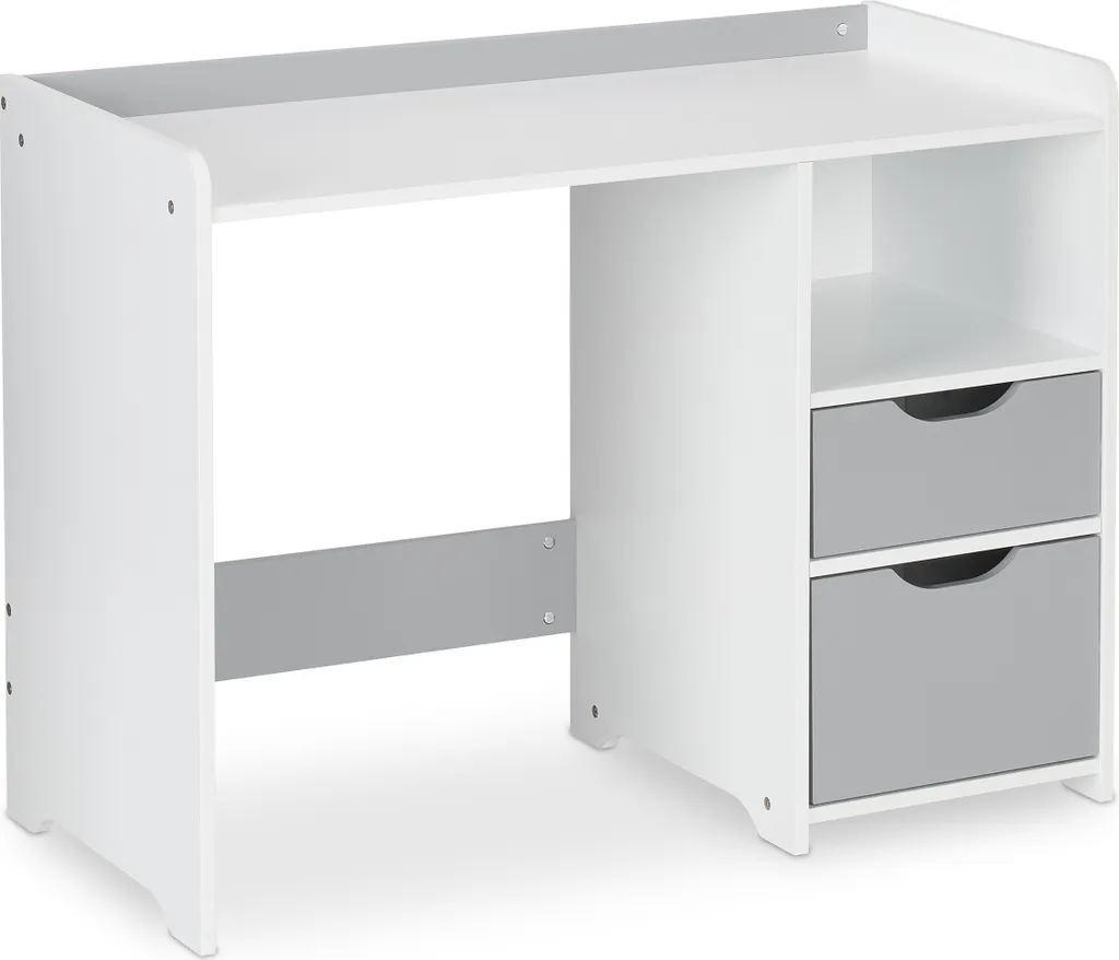 Bureau pour enfants Relaxdays pour devoirs et dessin avec rangements - 10