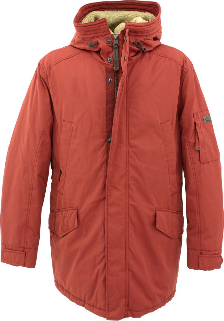 Camel Active, , Herren Winterjacke, Winterparka teflonbeschichtet wetterfest, red, 50 [26142]