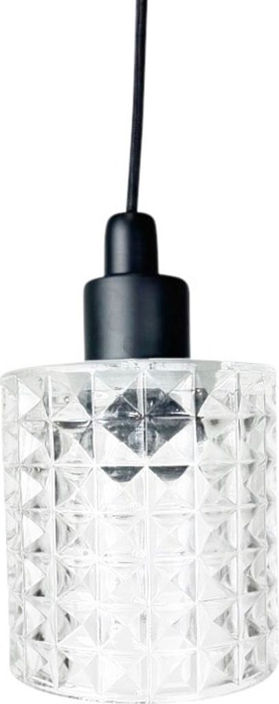 Hollywood Hängelampe Pendellampe Ø 10 cm Klar / Schwarz Produktbild 10