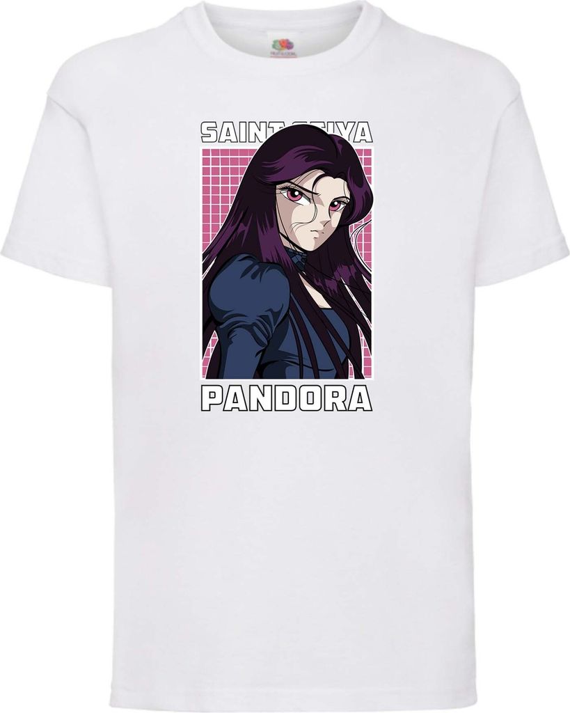 Kinder T-Shirt Saint Anime Seiya Pandora, 3-4 Jahr - 104 / Weiß