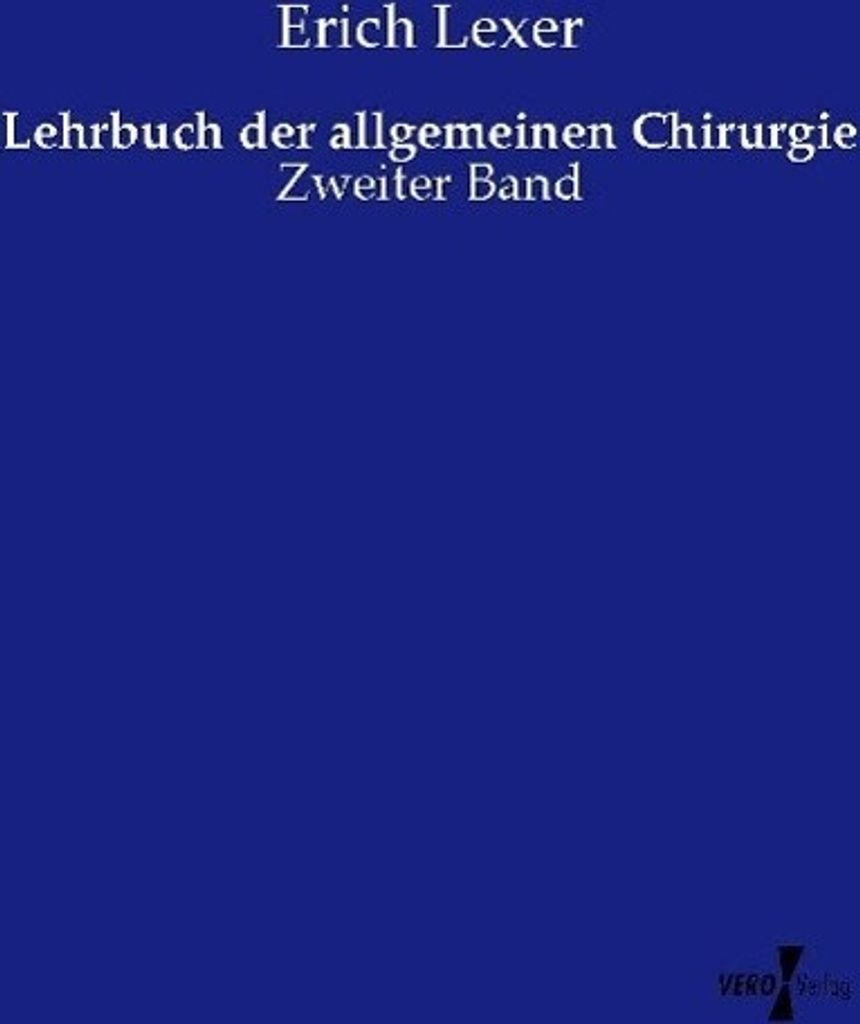 Lehrbuch der allgemeinen Chirurgie