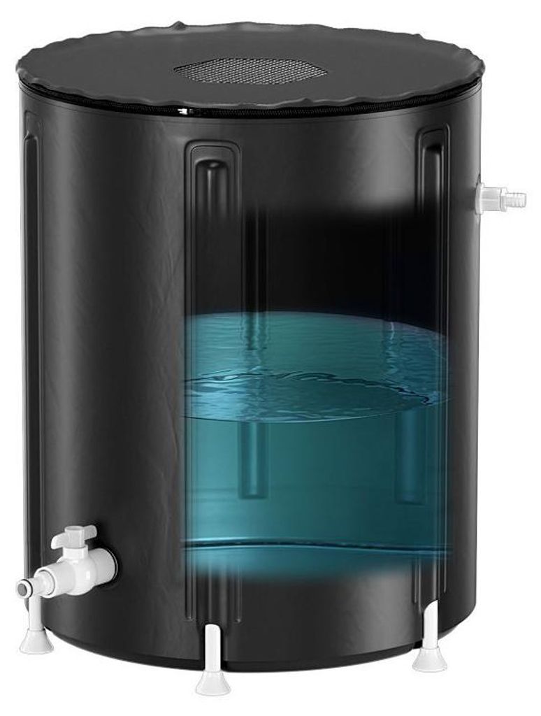 Ikodm 200L – Citerne pliante noire – Citerne à eau de pluie Image du produit 