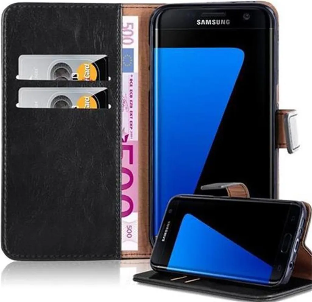 Acquista Cover Cadorabo Samsung S7 EDGE Nero - Custodia a Libro