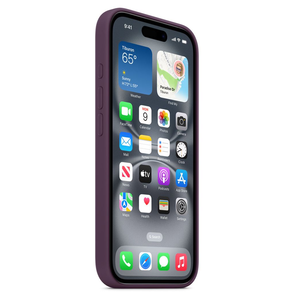 iPhone 16 Plus Silicone Case with MagSafe - Plum Produktbild 