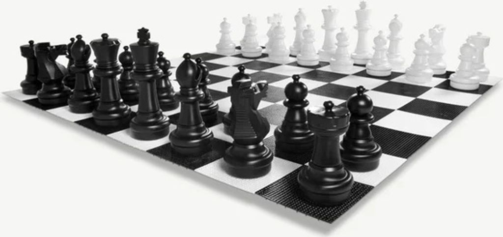 XXXL Giga Schach 94 cm - PVC - UV Geschutzt - Ohne Brett