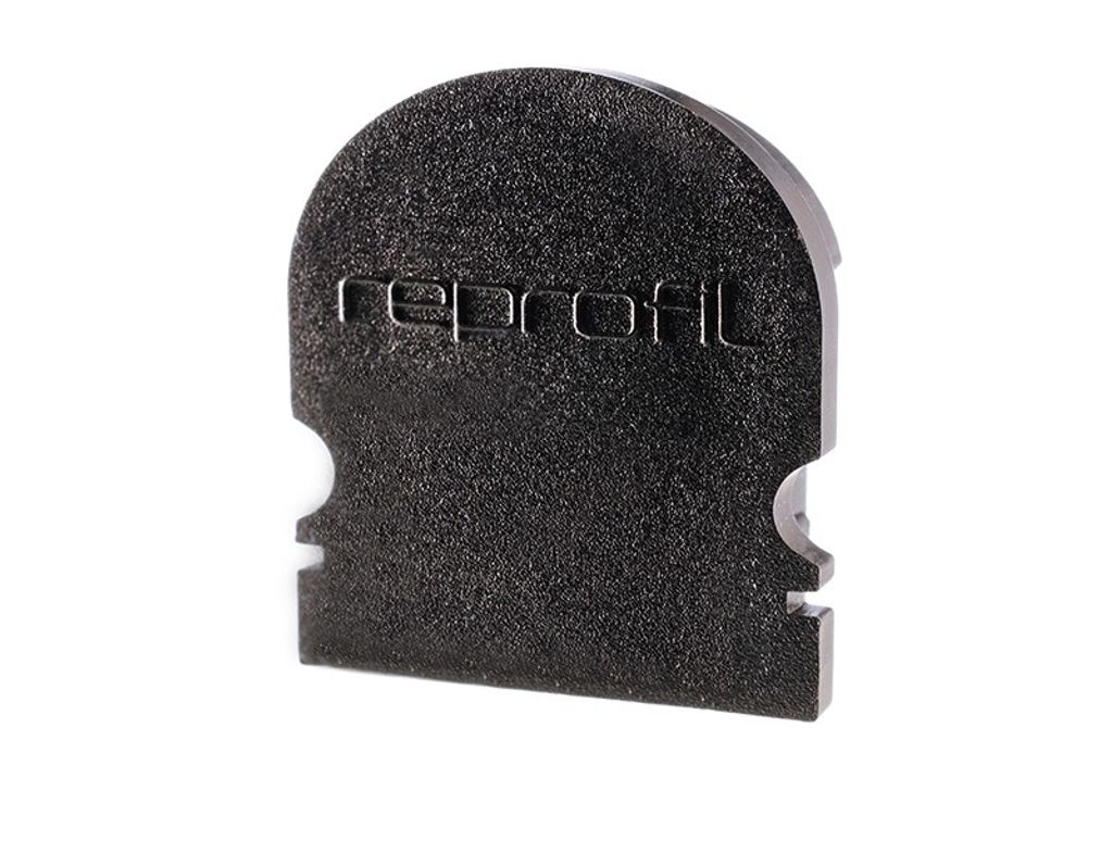 Deko-Light Profil Endkappe - Endkappe R-AU-02-15, Set 2 Stk, Kappe, Schwarz, Kunststoff, Deko-Light, 1 g, 21 mm