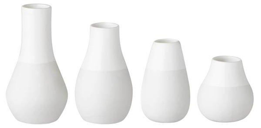 Räder Design Minivasen Zuhause Vasen Weiß (4-teilig) Produktbild 