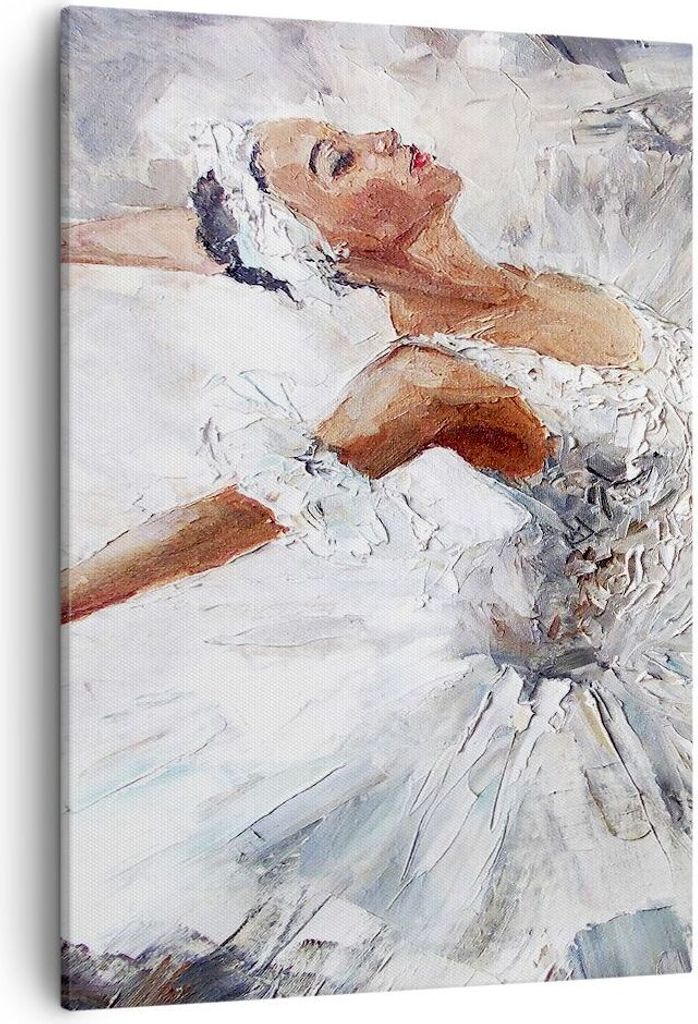 Bild auf Leinwand - Leinwandbild - Einteilig - Frau Tanz Ballett Körper - 50x70cm - Wand Bild - Wanddeko - Wandbilder - Leinwanddruck - Wanddekora...