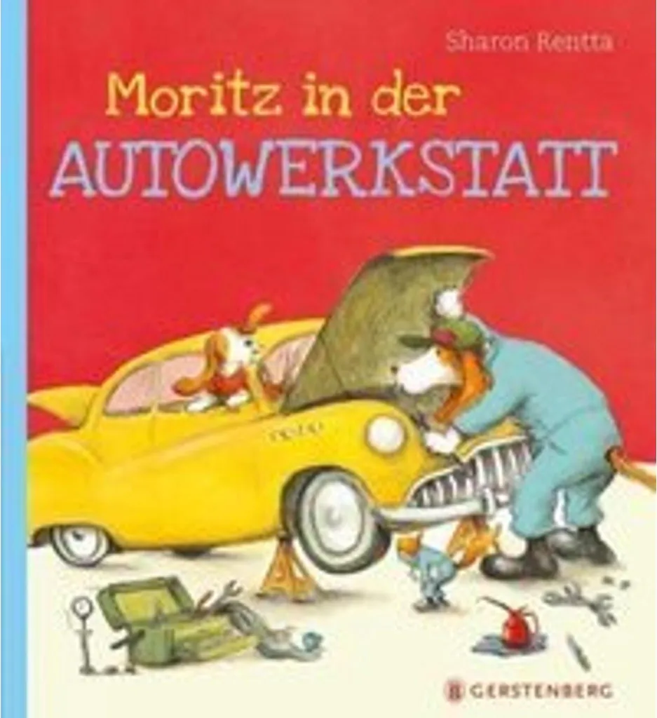 Livre Moritz in der Autowerkstatt - Histoire illustrée pour enfants