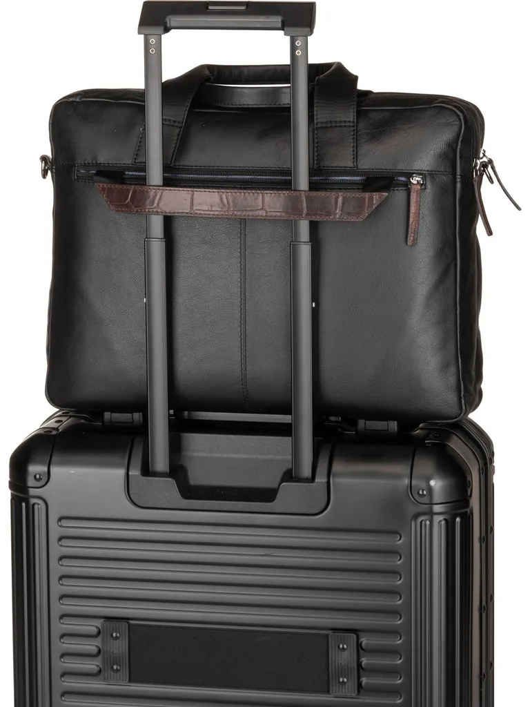 Porte-documents en cuir Bugatti Corso DeLuxe Large avec protection PC - 17