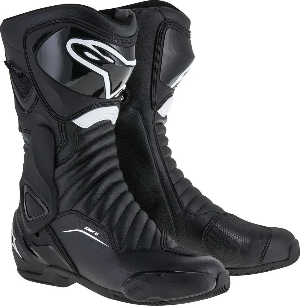 Bottes de Moto Imperméables Alpinestars S-MX 6 Drystar Noires en 38