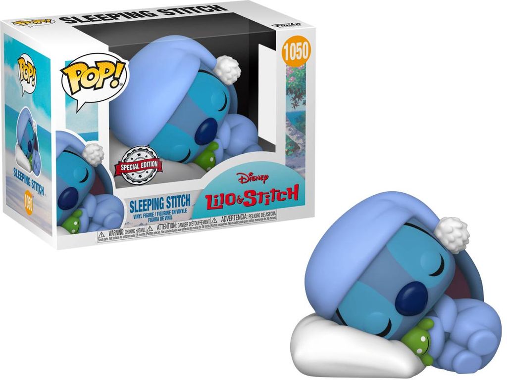 Lilo & Stitch, figurka winylowa POP! Stitch śpiący, 9 cm Zdjęcie produktu 