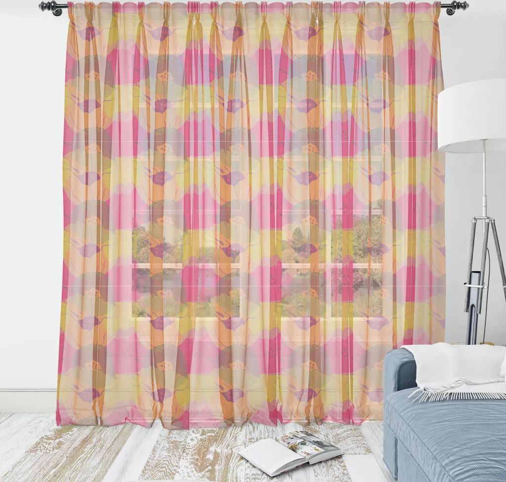 Decorazione Parete Seta Satin ABAKUHAUS - Blu e Grigio 160x274cm