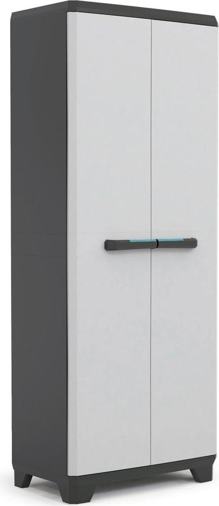 KETER Linear Tall Úložná Skříňka Černá/Světle Šedá 9724 Obrázek produktu 