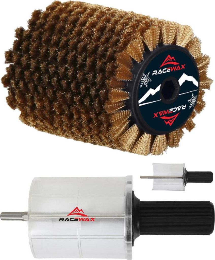 RaceWax Roto Bürste Kupfer/Bronze Set Rotorbürste 100mm Rotobürste SpeedStick