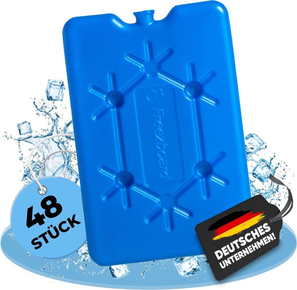 NEMT 48x flacher Kühlakku 200 ml Kühlakkus 11 x 16,5 x 1,5 cm Kühlelemente Kühltasche Kühlbox