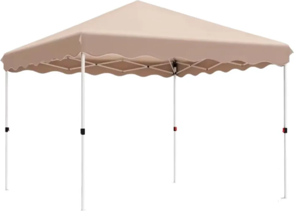 Valora Gazebo Pop-up 3x3m Beige Imperméable UV 50+ avec 4 Sacs de Sable