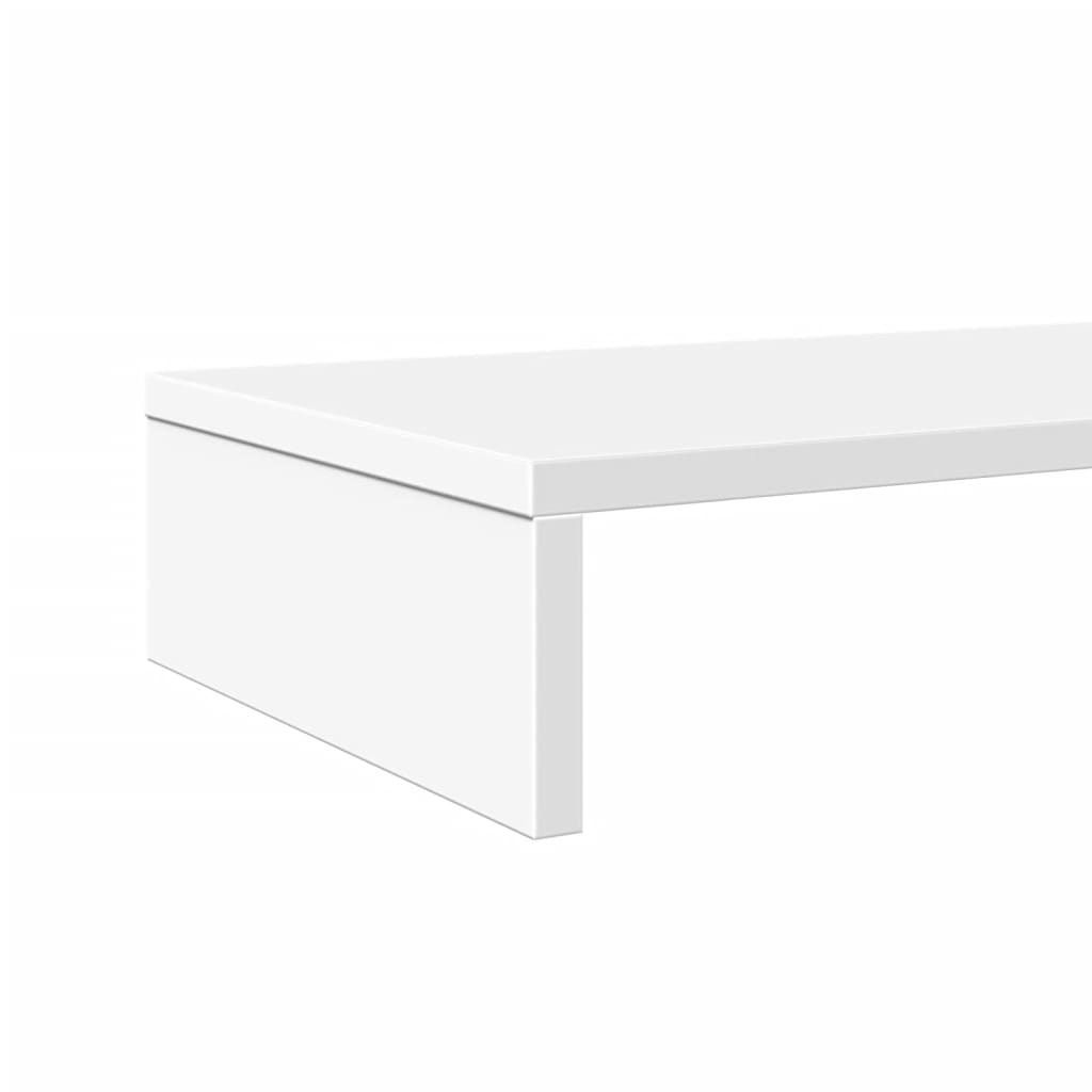 vidaXL Podstawa pod monitor biała 100x27x10 cm Materiał Zdjęcie produktu 6