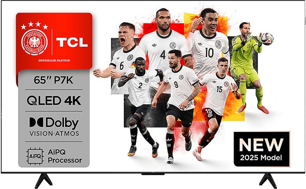 TCL 65P7K Brushed metal Bezel-less TV Produktbild 