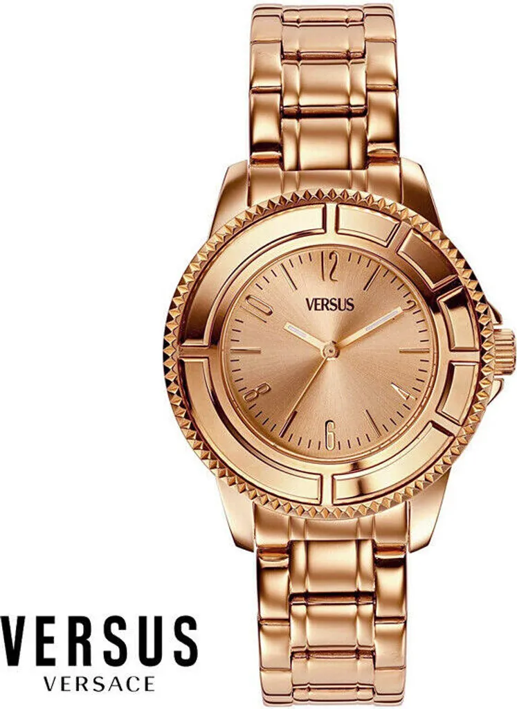 Montre Versus Versace en acier or rose hypoallergénique et durable