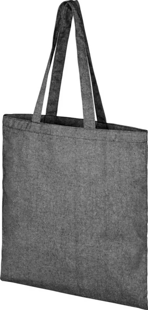 Borsa Shopper Bullet Pheebs Nero Screziato - Cotone Riciclato 210g