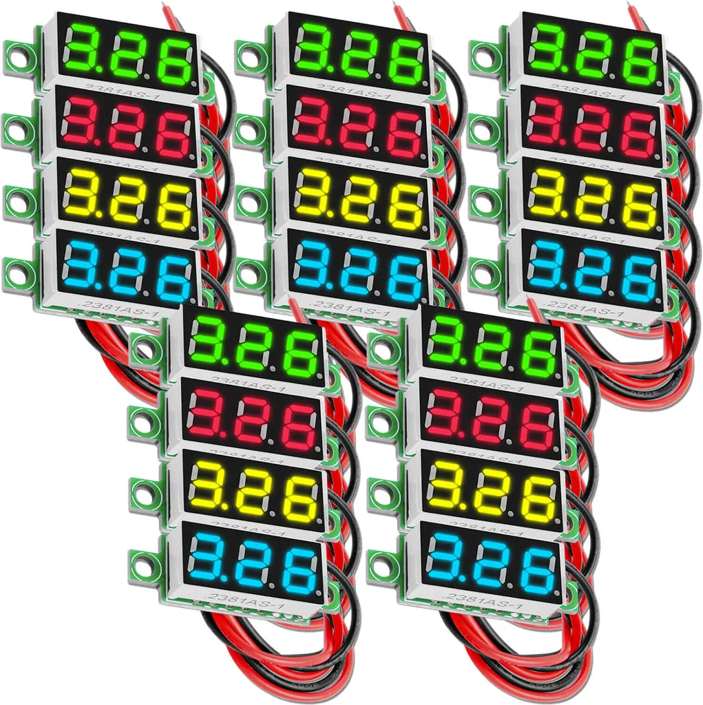 Voltmètre numérique pour Arduino surveillance batterie 2.5V-30V lot de 5