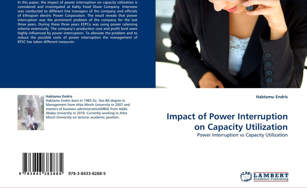 Impact of Power Interruption on Capacity Utilization
