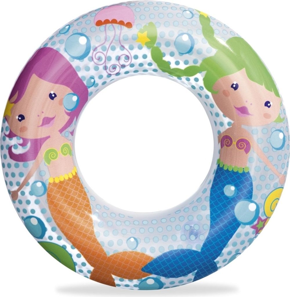 Aufblasbarer Schwimmring Meerjungfrau für den Strand, 60 kg, 51 cm, BESTWAY 36113