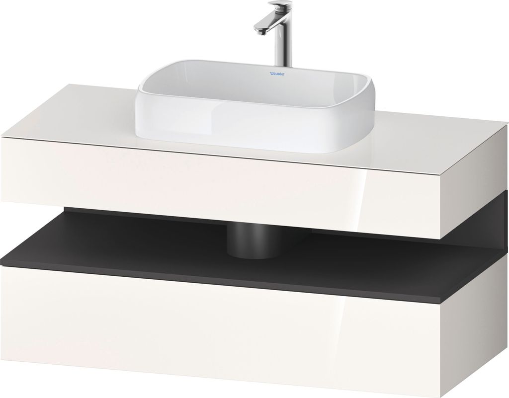DURAVIT QA4732049220000 QAT KWTU WH Eck 1200x550x600 Wß Hgl.