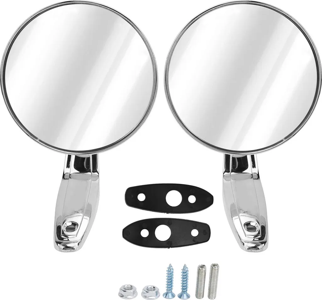Coppia Specchietti 2802834 per Mopar B-Body & C-Body | Lega di Zinco Argento