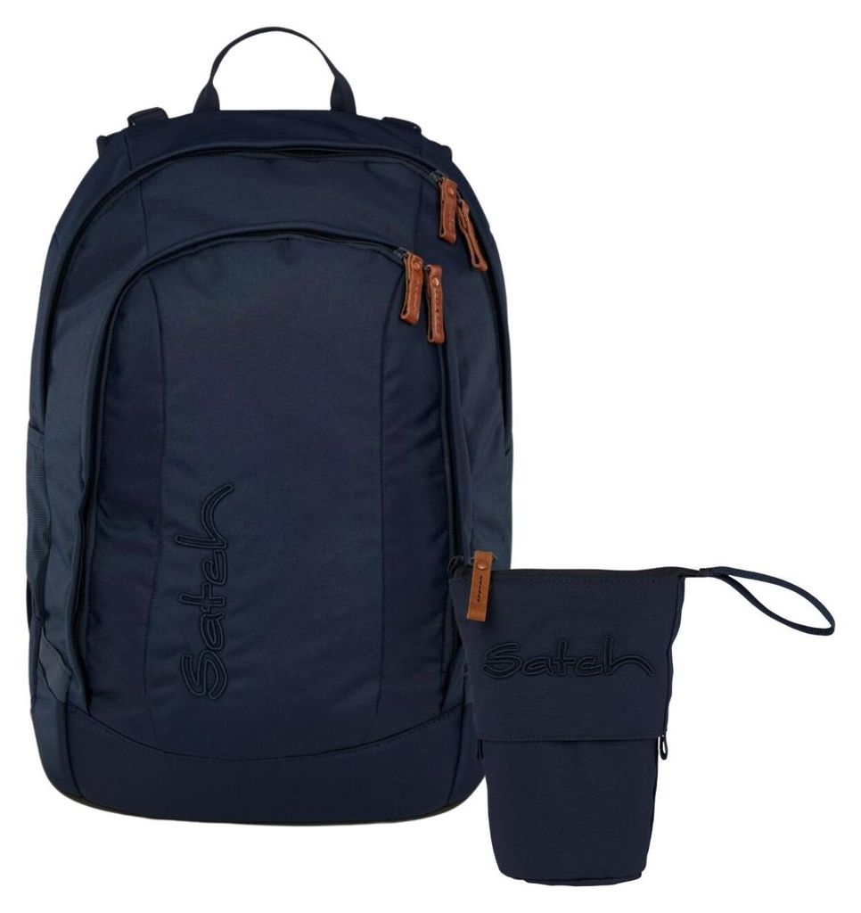 Satch, Schulrucksack-Set AIR Nordic Blue 2-teilig, ab 5. Klasse