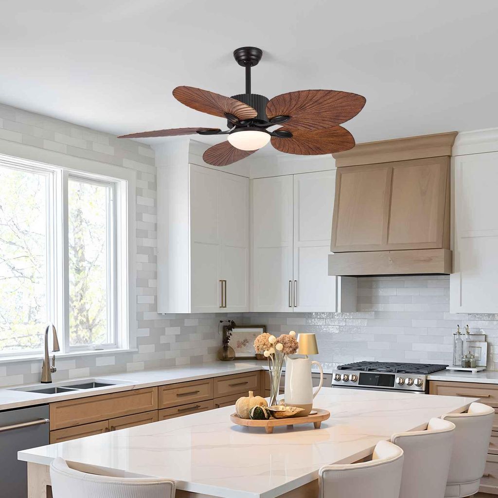 AIORBER Deckenventilator mit Beleuchtung und Fernbedienung, 132 cm Deckenleuchte mit Ventilator Leise, 6 Geschwindigkeiten, Dimmbar, Sommer-Winter-...