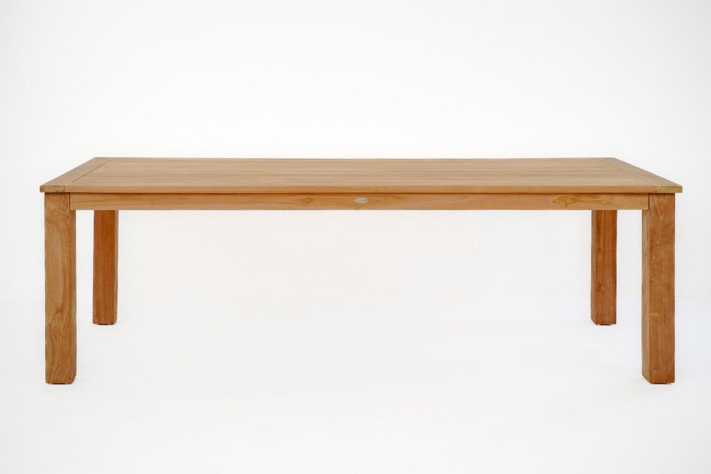 Nelson Teak-Gartentisch 250 x 100 cm – Massives Teakholz
