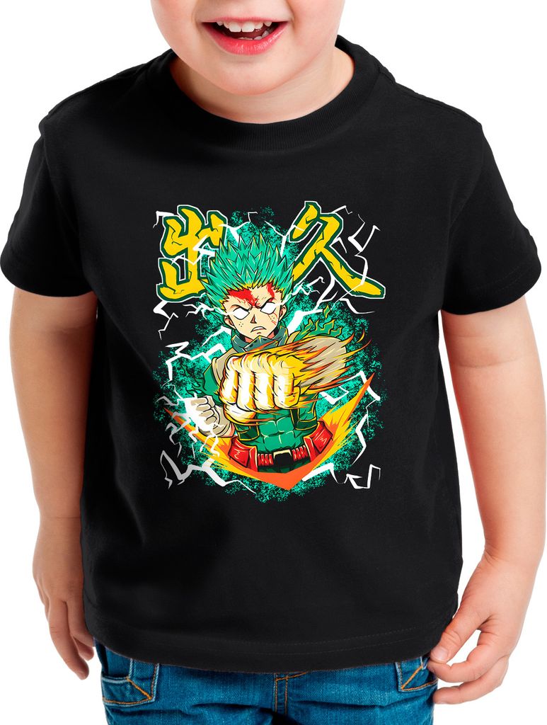 style3 Strong Deku Kinder T-Shirt superhero japan acade mia manga