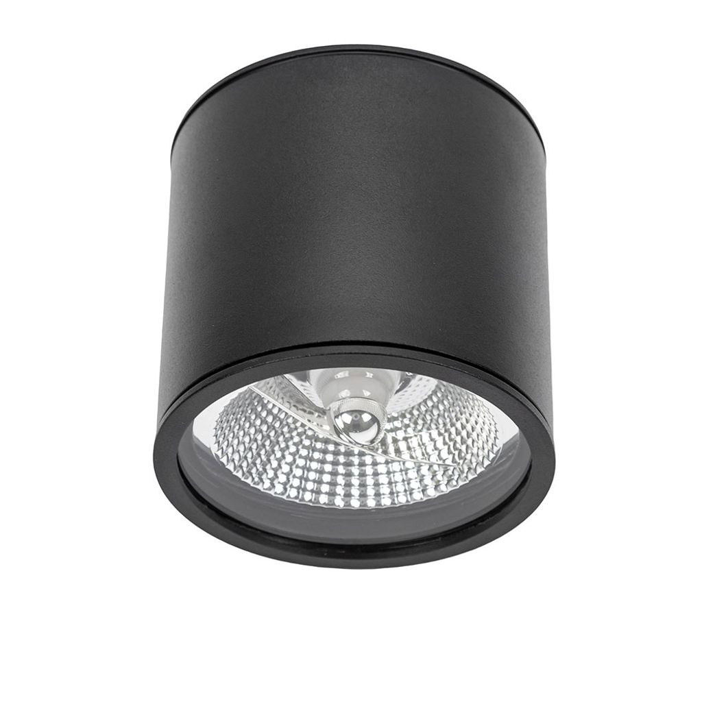 Aufbauleuchte Deckenleuchte Chloe AR111 rund Schwarz IP65 Produktbild 
