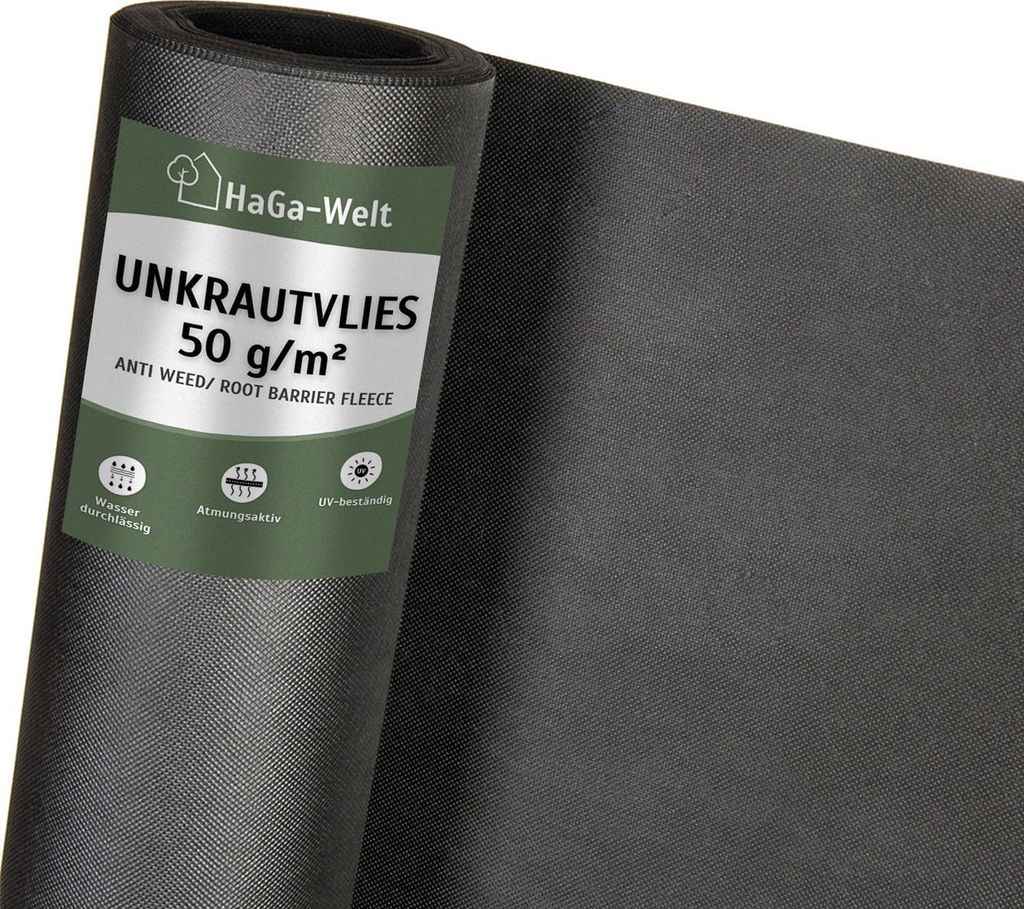 Gartenvlies 50 g/m² – Unkrautschutz für Ihr Gemüsebeet – 0,8 m