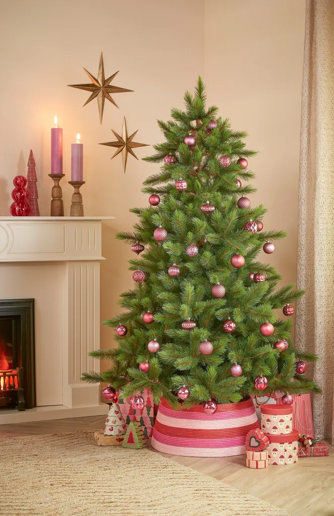 Mica Decorations Set de 60 Boules de Noël Rose Ø7 cm Incassables