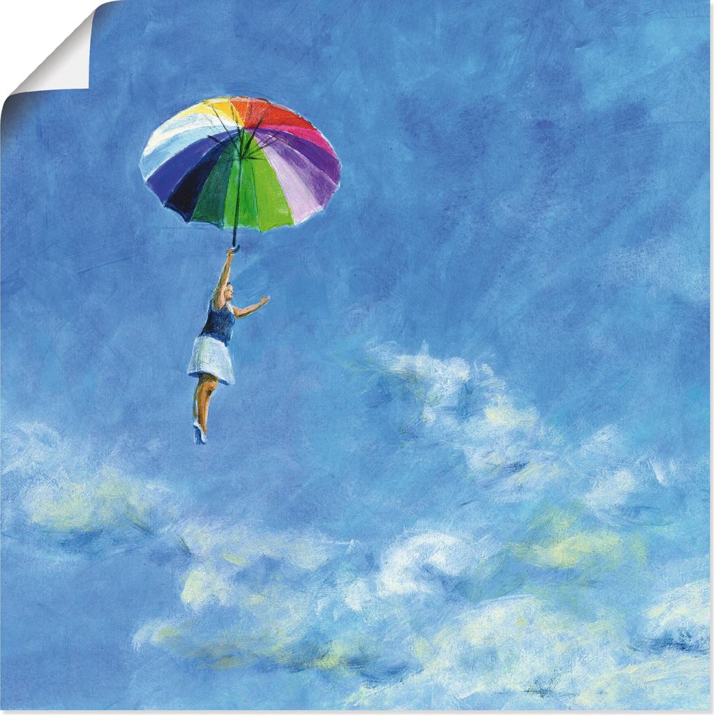 ARTland Poster Das Leben leben Größe: 30x30 cm