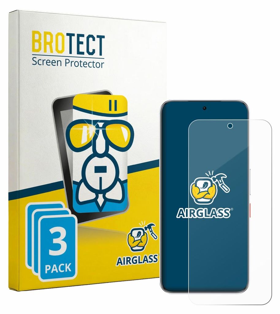 3x BROTECT Schutzglas für ZTE Nubia Neo 5 GT Schutzfolie Panzer Folie Glas Display Schutz klar